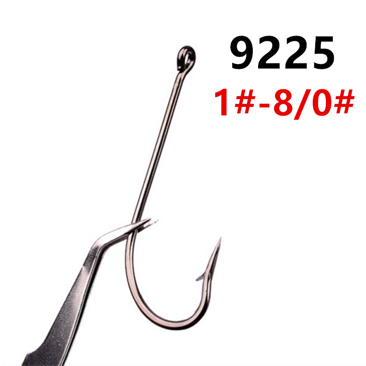 

200pcs 1#-8/0# 9225 O'SHAUGHNESSY Hook High Carbon Steel Barbed Fishing Hooks Fishhooks Pesca Carp Fishing Tackle B86_2