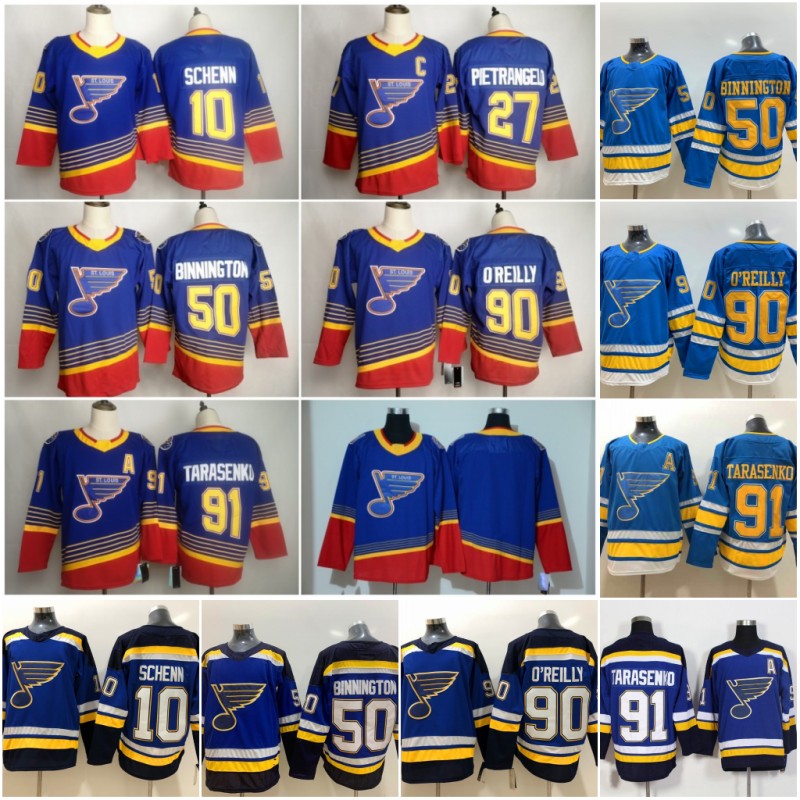 

2019 Stanley Cup Champions jersey St. Louis Blues 50 Binnington Schwartz 90 Ryan O'Reilly Colton Parayko Schenn 91 Vladimir hockey jersey, Men