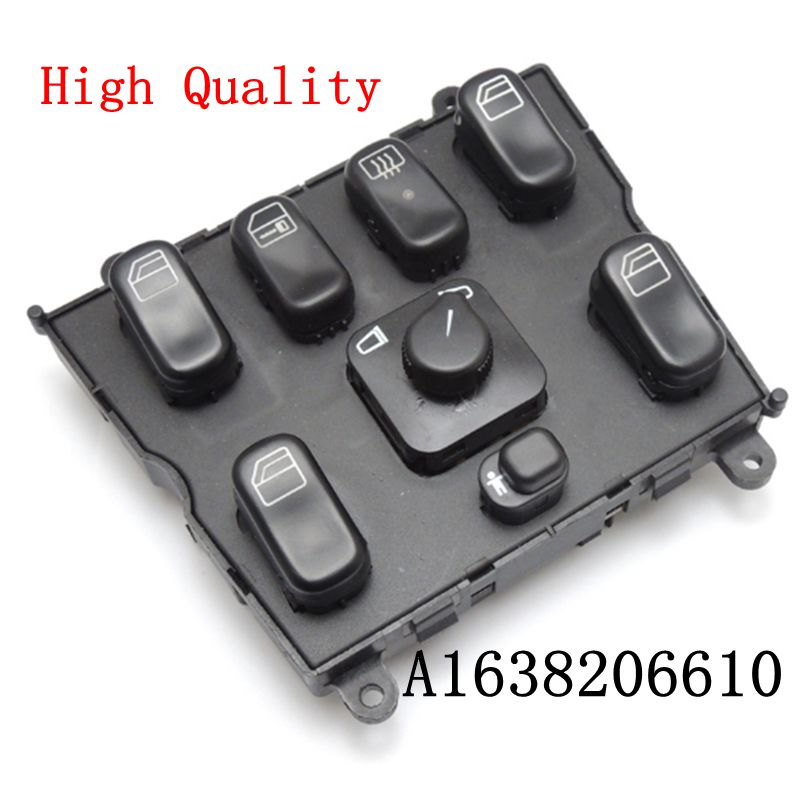 Car Electric Window Lifter Switch A1638206610 Power Window Switch A 1638206610 for 1998-2002 Benz ML320 W163 ML400 ML430 ML500 Auto Parts