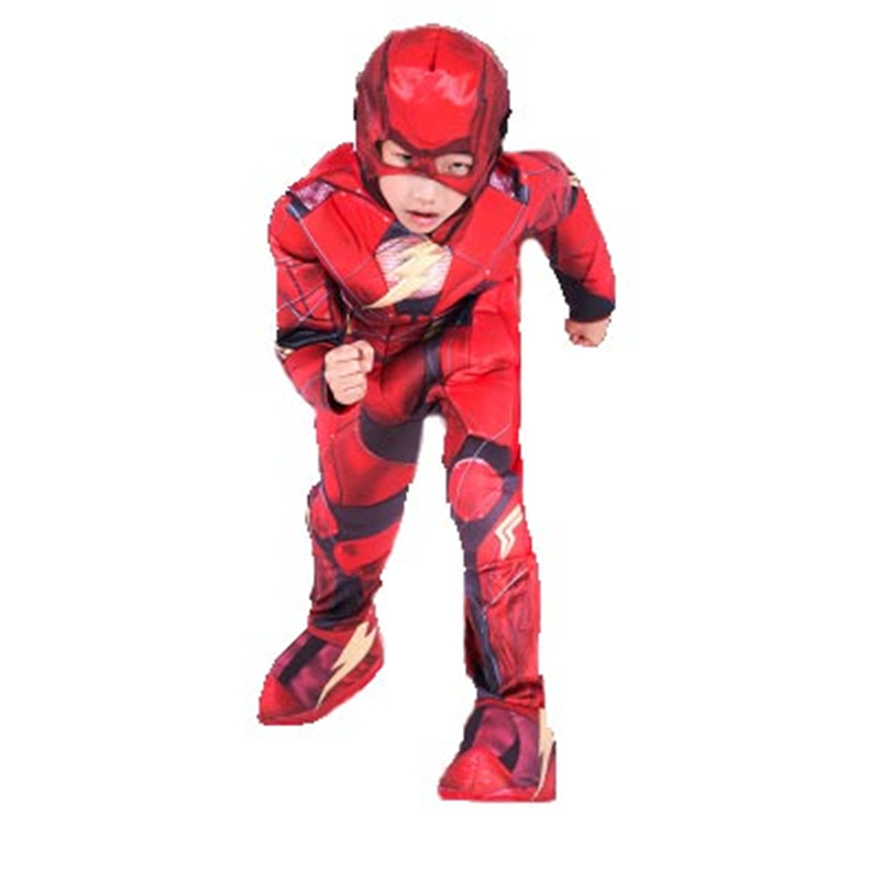 LIGHT UP SPIDERMAN JUSTICE LEAGUE DC DIGITAL PRINT MUSCLE SUIT COSTUME