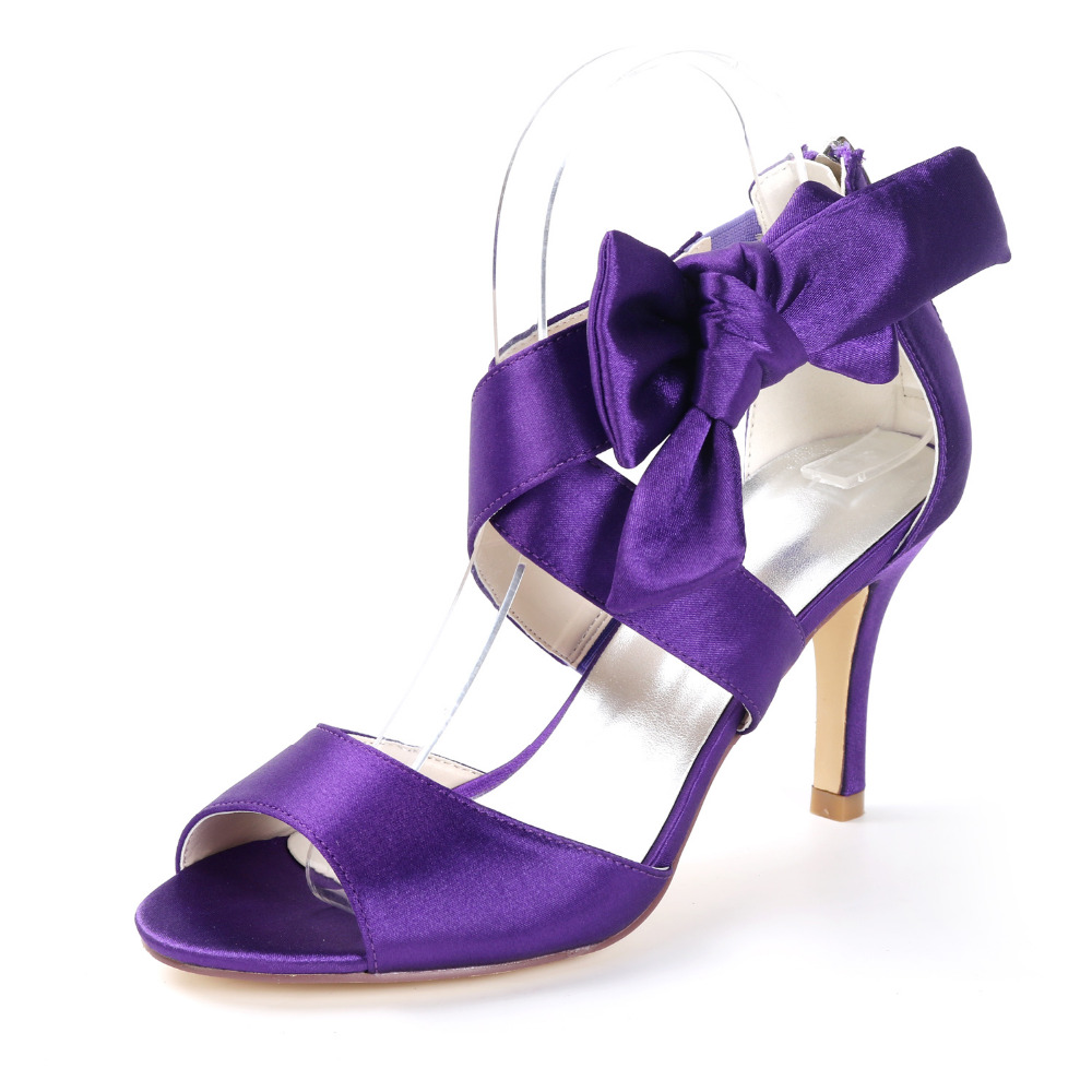 purple wedges for wedding