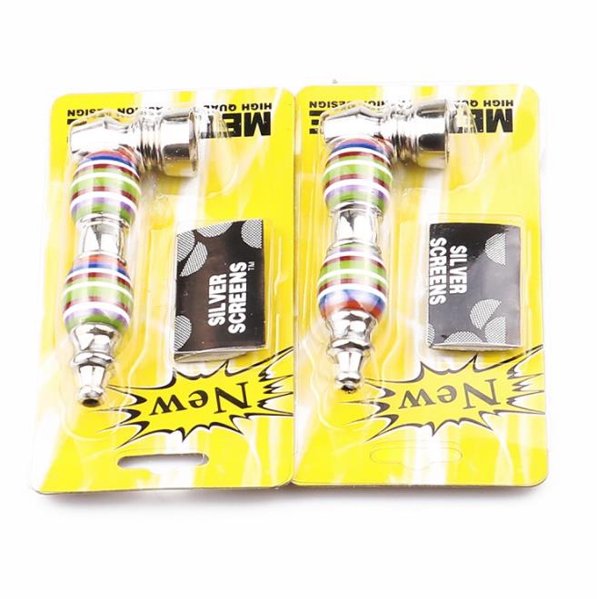 

New 85MM Metal Pipe Personality Creative Portable Metal Pipe with a Pack of Smoke Filter