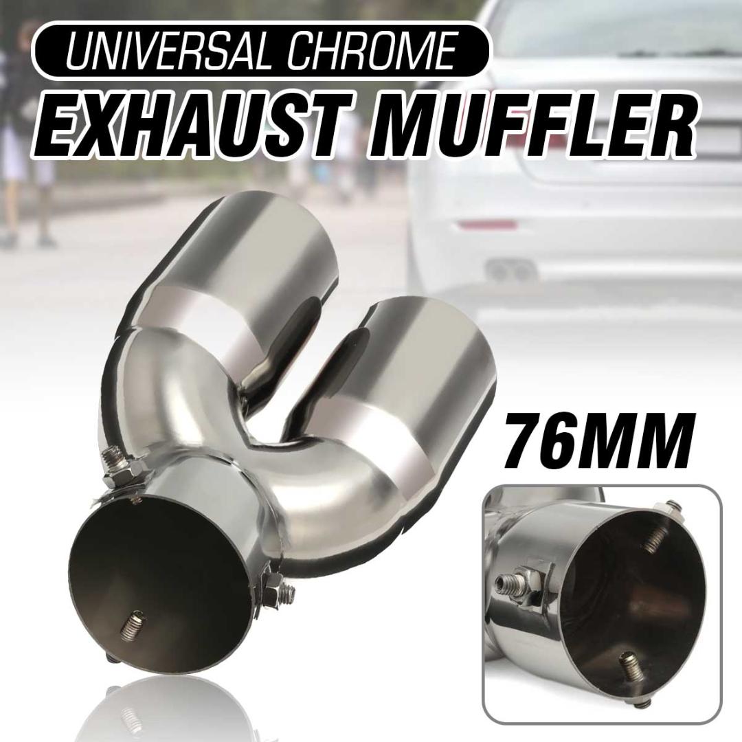 /… inlet 63mm - outlet 101mm 2 X Universal AKRAPOVIC Twin Exhaust Tips Muffler Pipe Carbon Fiber and stainless steel