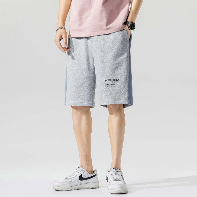 

Shorts men's loose beach pants 2020 summer fitness training pants, Black