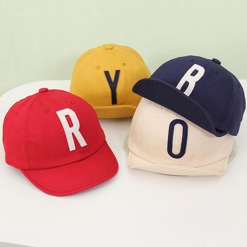 Spring Summer Cotton Baby Letter Cap Baby Kids Boy Adjustable Baseball Caps Boys Girl Hats Children Snapback Hip-Hop Sun Hat DvWHX