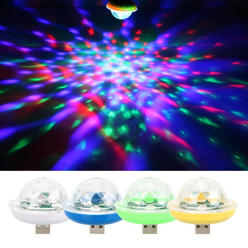 

LEEPEE Rotating Magic Ball USB LED Stage Light Mini USB led Party Lights Interior Decorative Light DJ Car Lantern