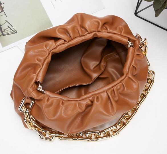 

Evening Clip Shape Chain Bags Clutch Classic Crossbody Handbags Totes Leather Women Cloud Genuine Bag With Thick Pouch Sxwbu Cloud Ehosp