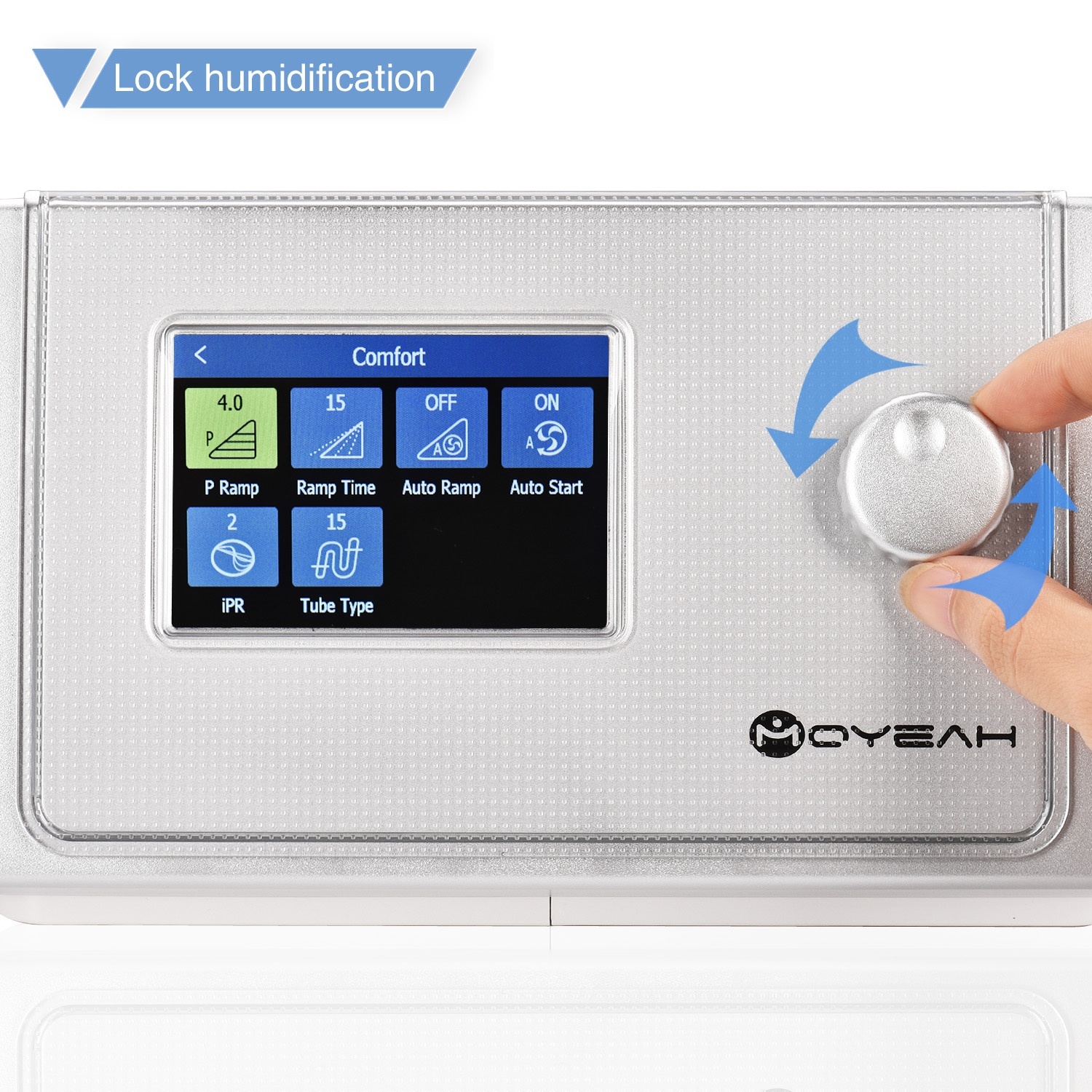 

MOYEAH Auto Bi-level BiPAP BPAP Machine With Wifi And Bluetooth For Patient's OSA Copd Therapy Device Ventilator With Humidifer