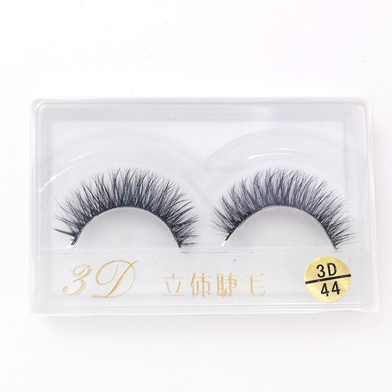 

A Pair Of False Eyelashes 3D-44 Natural Cross Eyelashes Dress Makeup Thick Long Natural Wholesale Beauty / Tool Z5G6