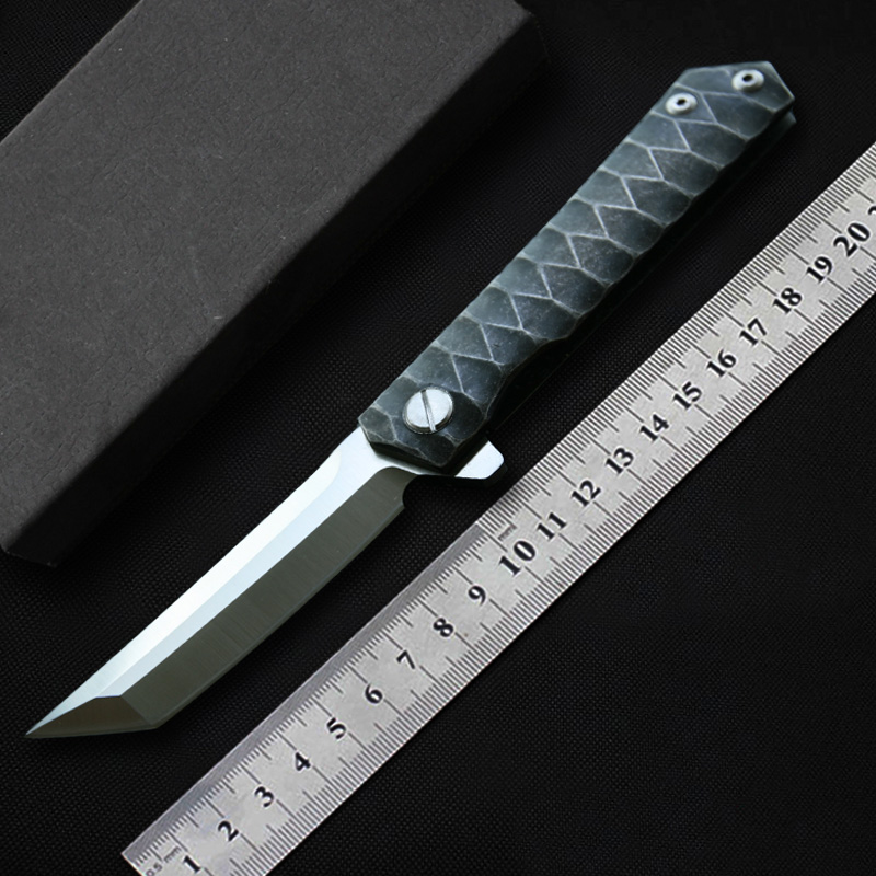 

MIKER Tanto survival pocket knife folding knives blade D2 steel handle hunting knife camping EDC tools CNC sharp Utility tactical knives