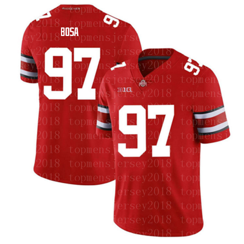 

NCAA Ohio State Buckeyes Jersey 97 Nick Bosa 7 Dwayne Haskins Jr American College Football Wear George Kittle Free, Ncaa {shizihui}