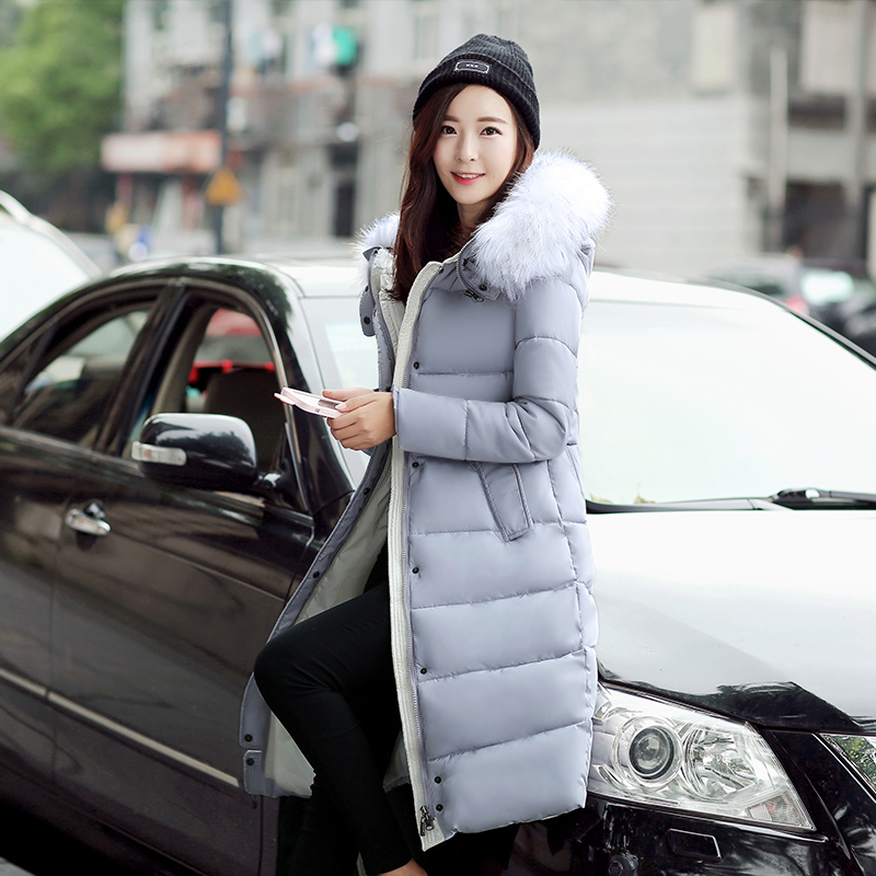 

2019 East Gate Back Season Special Selling Down Cotton Woman Winter Cotton-padded Jacket Long Fund Overknee Ins, Black