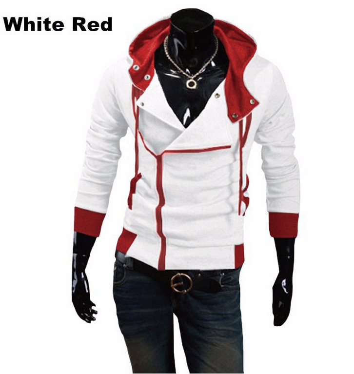 

Fashion Brand Hoodie Men's Casual Sportswear Man Hoody Zipper Long sleeve Sweatshirt Slim Fit Hoodie M-6XL (Asian Size, Light blue