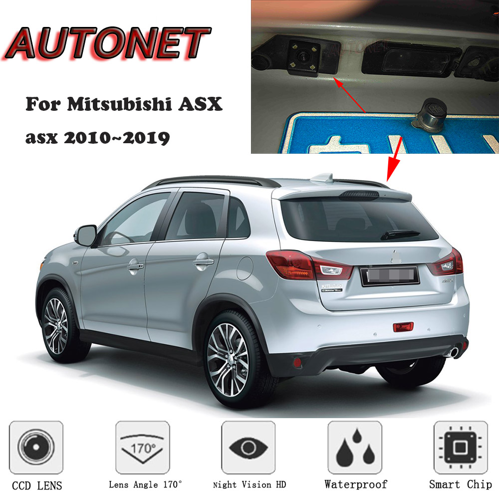 HD 1280x720p Rear Reversing Backup Camera Rearview License Plate Camera Night Vision Ip68 Waterproof for Mitsubishi ASX 2011-2017