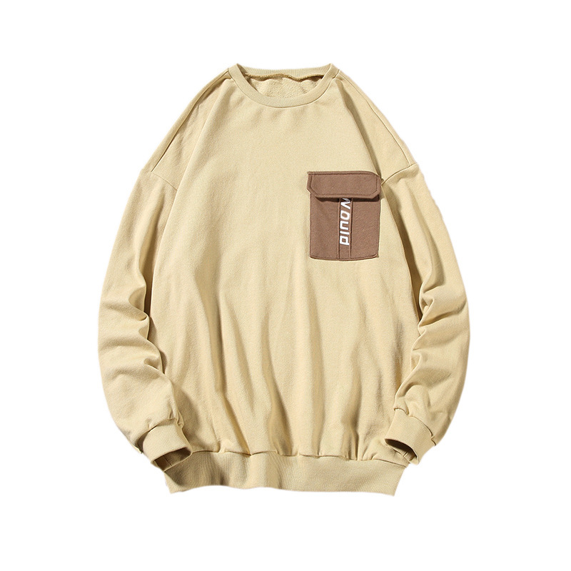 

2023 fashion mens sweatshirts new hip hop street casual loose sweater letter printing pocket mens sweatshirts asian size m2xl, Black