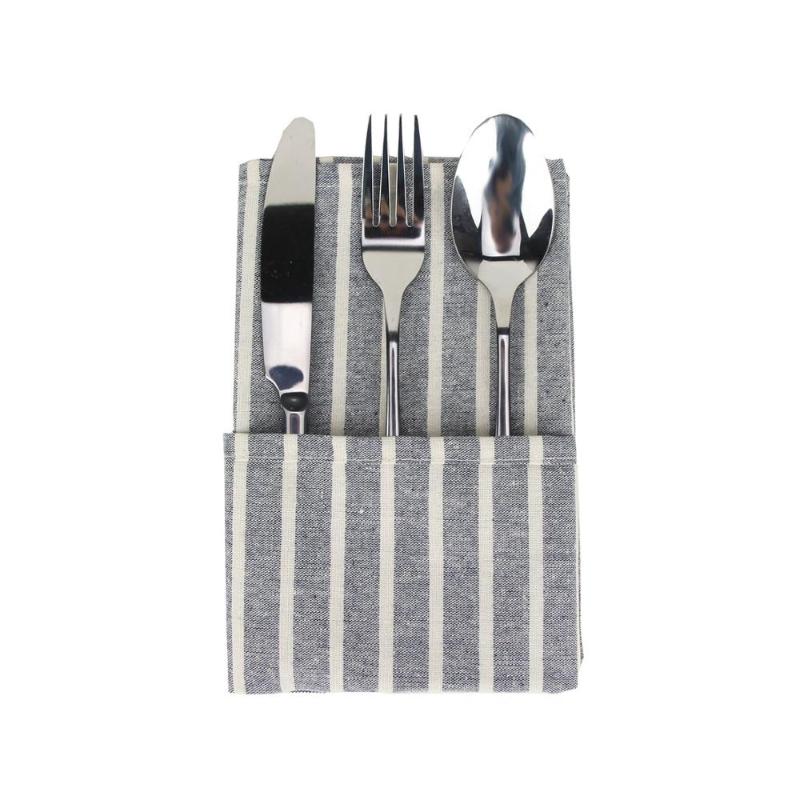 

Striped Cloth Napkins Set of 12 pcs 30x40cm cotton linen Napkins Dinner table