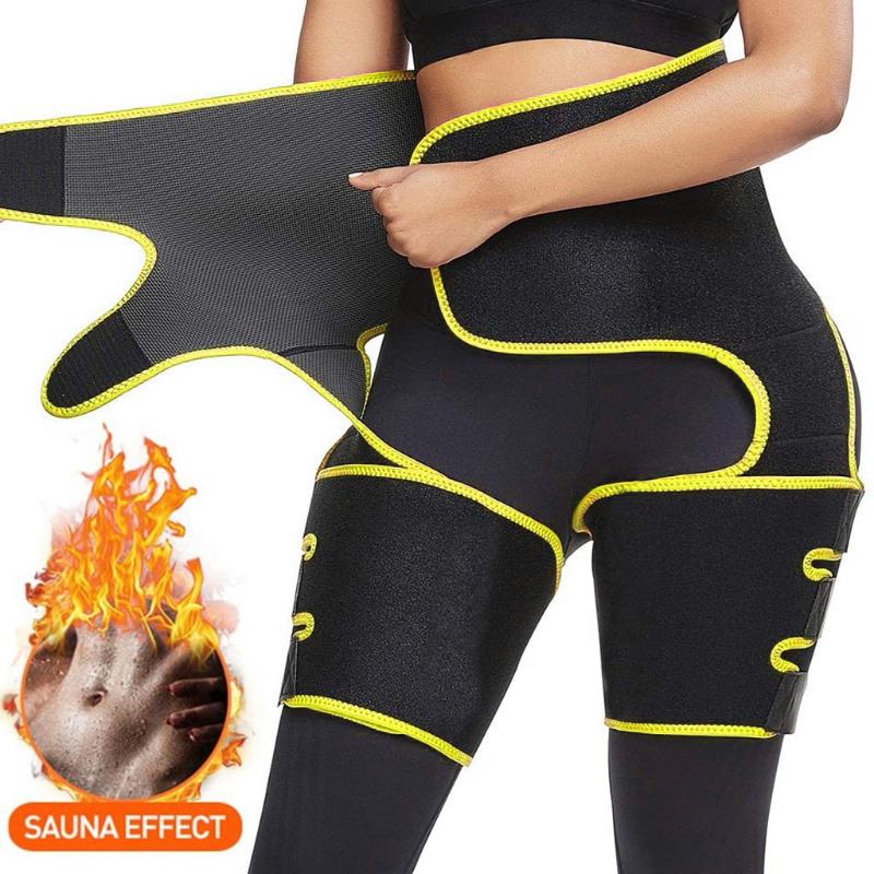 

High Waist Control Panties Hip Belt Burst Into Fitness Sports Adjustable Siamese Girdle Body Shaper Lady Legging Slimming, Black