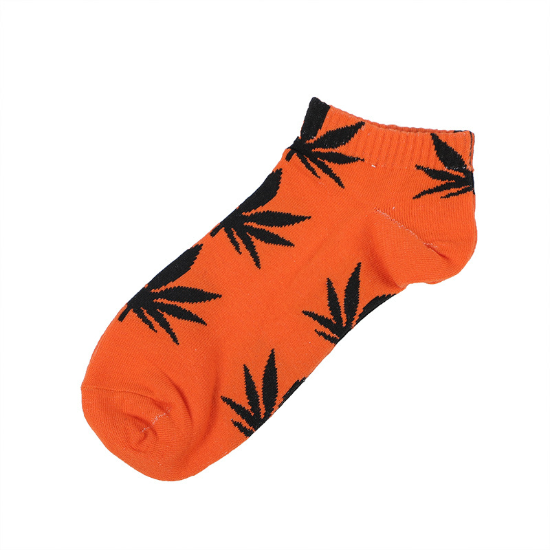 Black Leaf in Orange