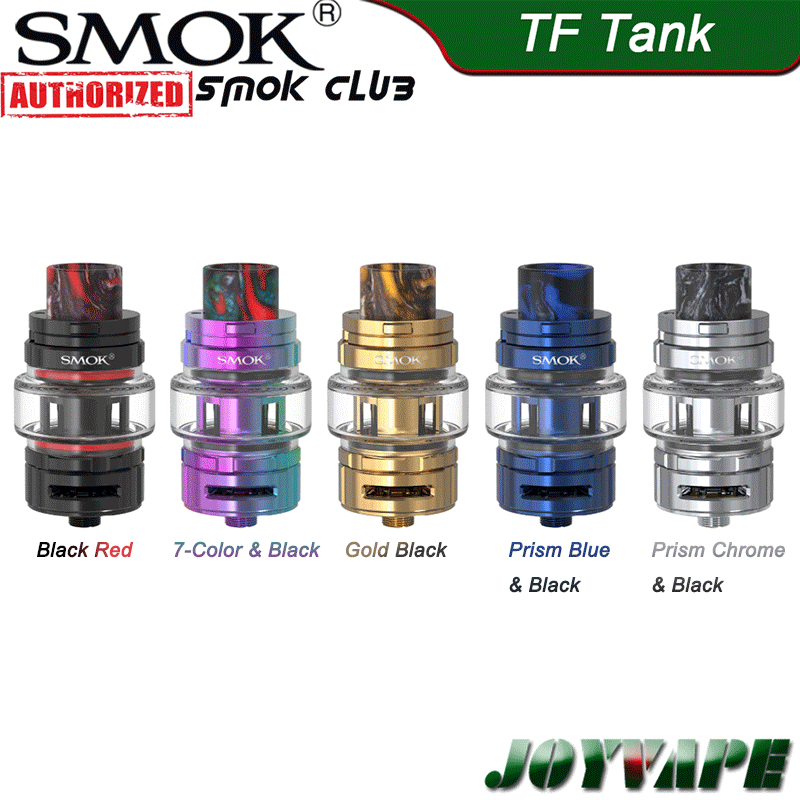 

SMOK TF Tank 6ml Subohm Tank Atomizer with BF Mesh & Ceramic Coil Higher Base Optimized for Best Vaping Top Filling Bottom Airflw System