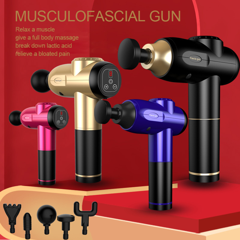 

Morease 1200-3300r/min Electric Deep Muscle Massager Therapy Fascia Gun Massage Rod Vibration Relaxation Body Shaping Fitness