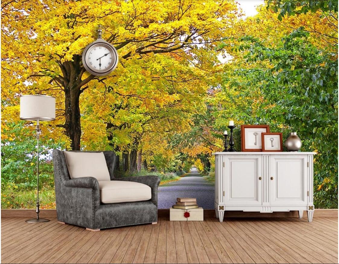 

3d wallpaper Interior decoration Custom wall Autumn breath road landscape mural background wall murals wallpaper for walls 3 d, Picture shows