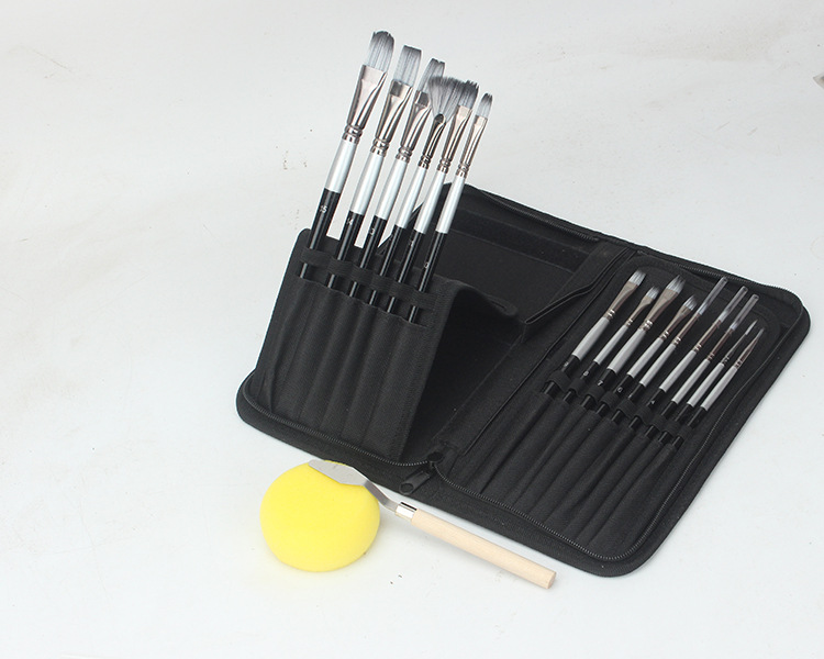 

19 Protection Oil Paint Bag Set Free Paint Brushes Brush Silver Gray Birch Pen 08 Pieces Environmental Canvas Shipping Kxewl