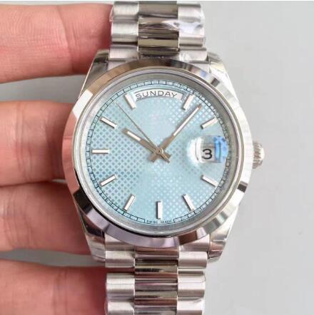 

Top sale classic 2813 automatic movement 40MM ice blue dial sapphire mens watch 228206 Date 316L Stainless steel strap wristwatch