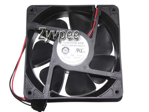 

T&T 120x120x38mm 1238HH24B-WDB 3HAC 029105-002/01 12cm 24V 0.70A 2Wire Server Fan