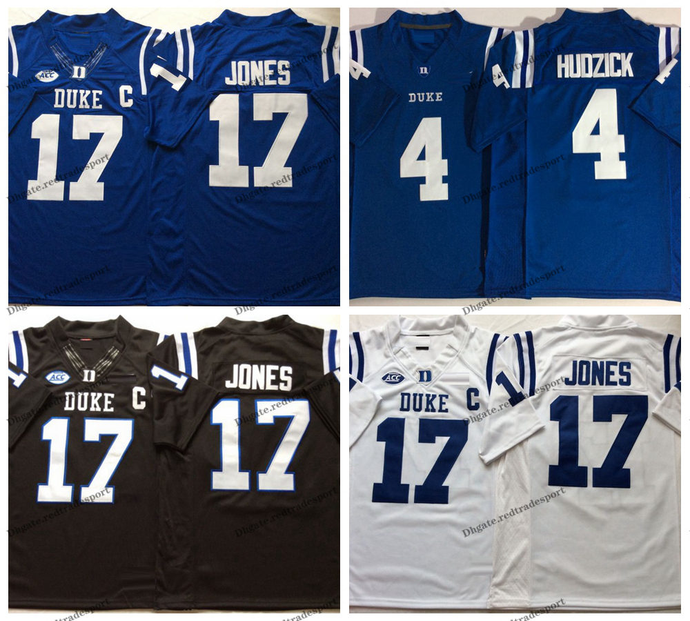 

Mens 17 Daniel Jones 2019 Duke Blue Devils Myles Hudzick College Football Jersey Home Blue 4 Myles Hudzick Stitched Football Shirts M-XXXL