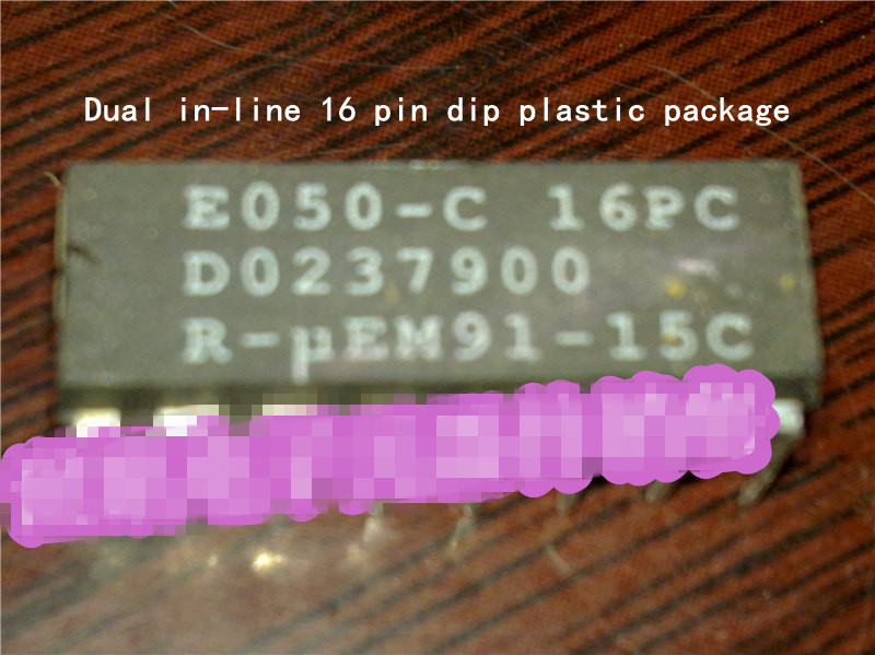 

E050-C 16PC . E050 -16PC , E050-D 16PC , Electronic integrated circuits ICs / dual in-line 16 pins dip plastic package. PDIP16, Chips . Used