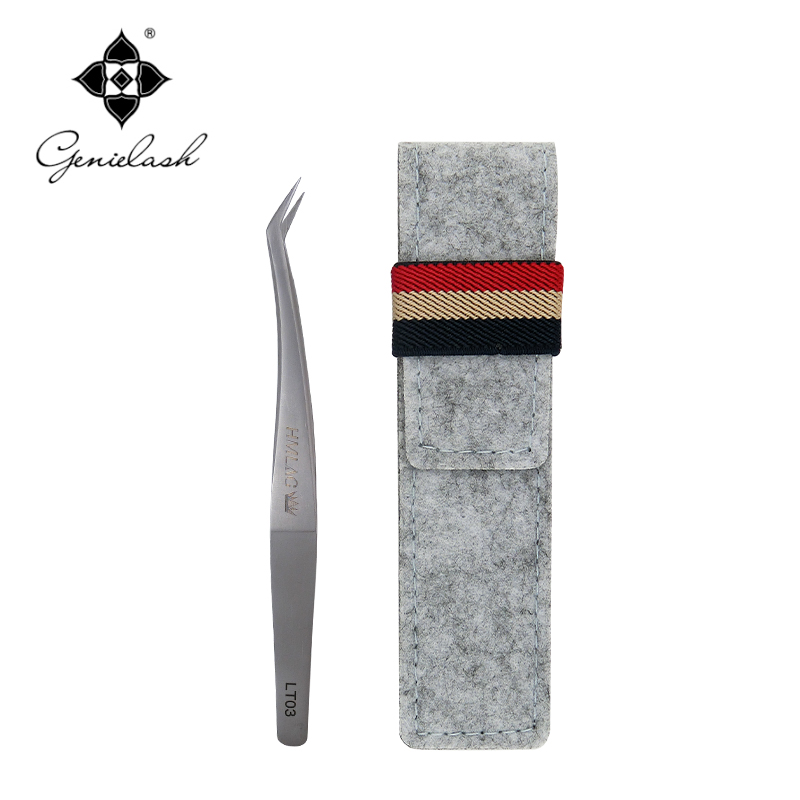 

LT-03 Tweezers with felt bags for Eyelash extension protection for eyelash tweezers Tools 3D extension