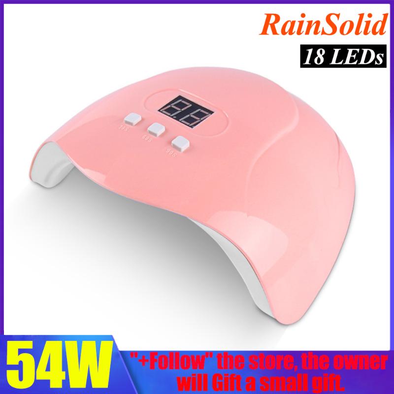 

2020 NEW 54W UV LED Gel Nail Lamp Nail Dryer For Drying All Gel Polish Sensor Sun Led Light Art Manicure Tools free deliver, Sunmimi