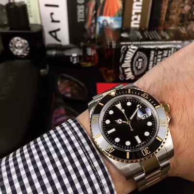 

2022 montre de luxe Watch Men Automatic high quality Watch Silver Strap Blue Stainless Mens Mechanical Orologio di Lusso Wristwatch, Orange