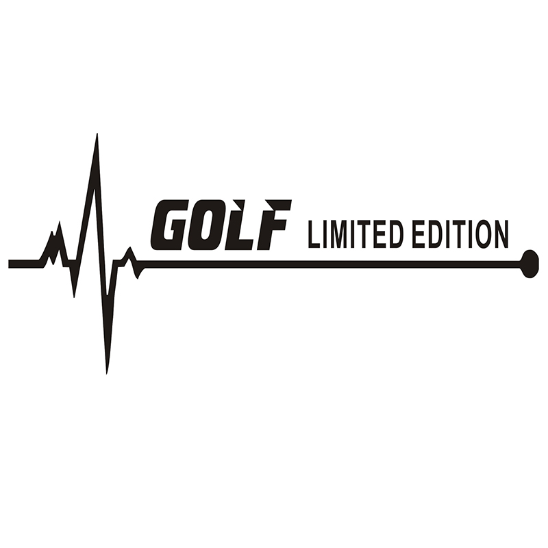 

20*7CM heartbeat Golf car window sticker CA-684