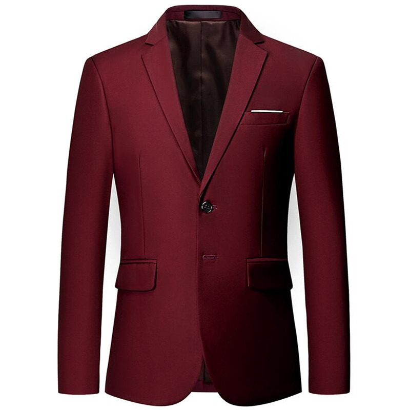

2019 New Arrival Brand Clothing Autumn Suit Blazer Men Fashion Slim Male Suits Casual Solid Color Masculine Blazer Size -5XL, White