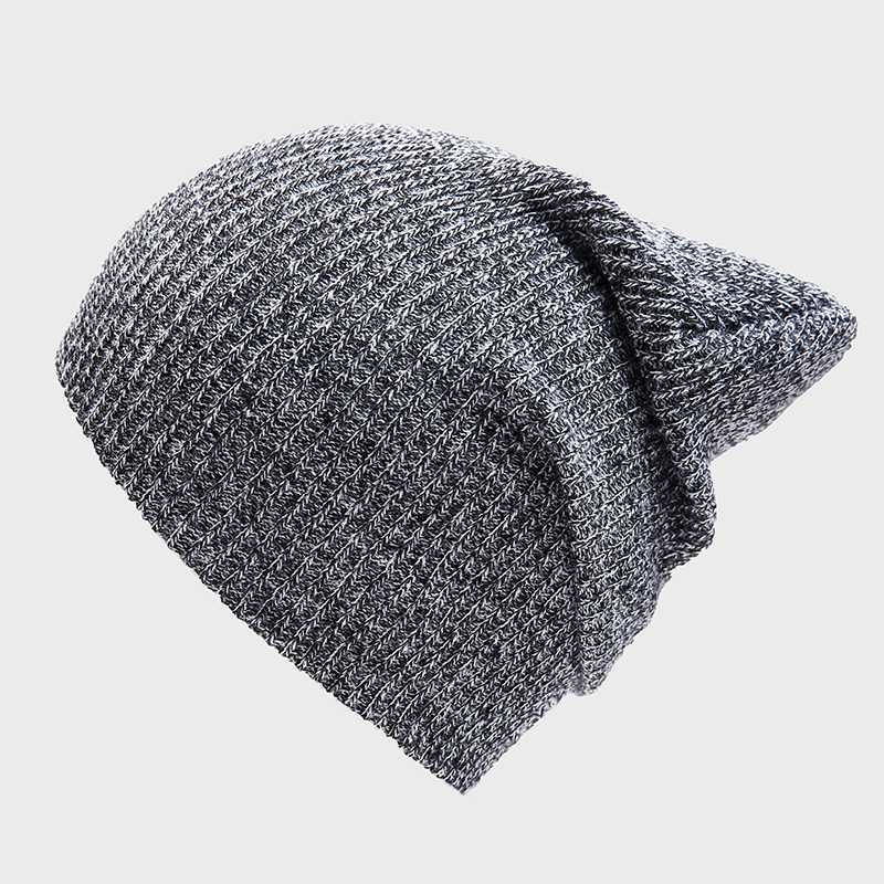 

Unisex Female Winter Men's Beanies Knitted Cuffed Solid Color Hat Baggy Retro Ski Fisherman Warm Beanie Hat Slouchy Women Cap