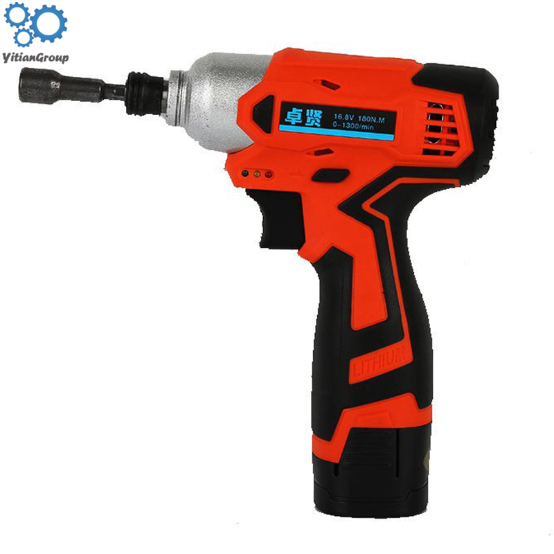 16.8v-3 rechargeable impact driver Lithium battery impact screwdriver Household impact drill electric drill Decoration tool-image-534066368