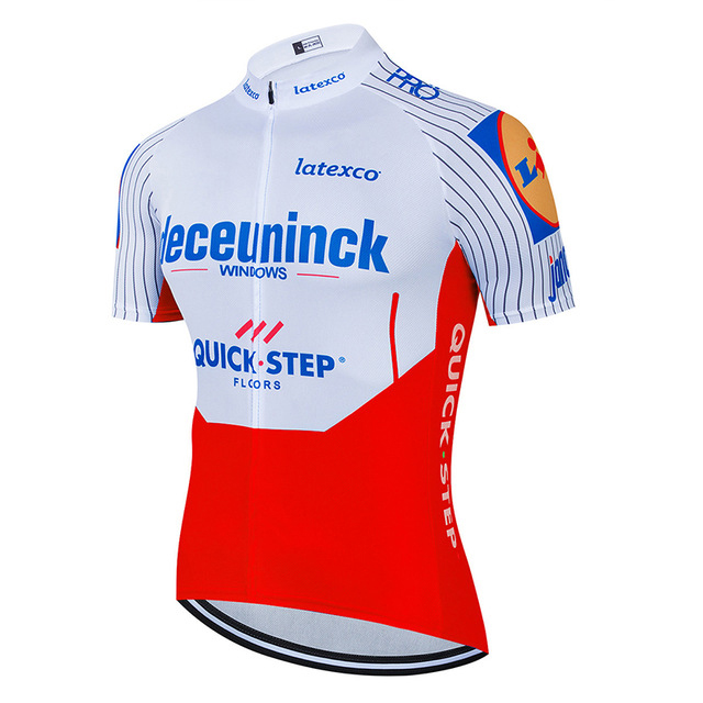 Tour De France 2020 Pro Team Quick Step Cycling Jersey Summer Breathable cycling Clothing MTB Jersey 9D gel padded bib shorts Ropa Ciclismo-image-545442233
