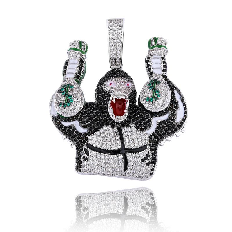 cartoon gorilla holding money bags cartoon gorilla holding money bags