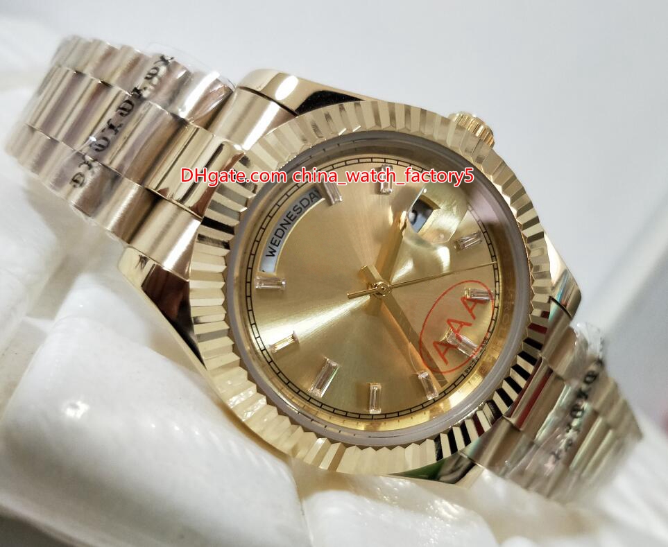 

Hot Items Top Quality V5 Version BP Maker 40mm Day-Date 228235 President 18k Gold Roman Dial Asia 2813 Movement Automatic Mens Watch Watches, No box papers