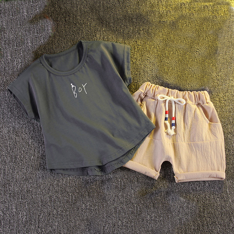 Baby chica blusa shorts verano atuendo vestido de punto babyset beige recién nacidos