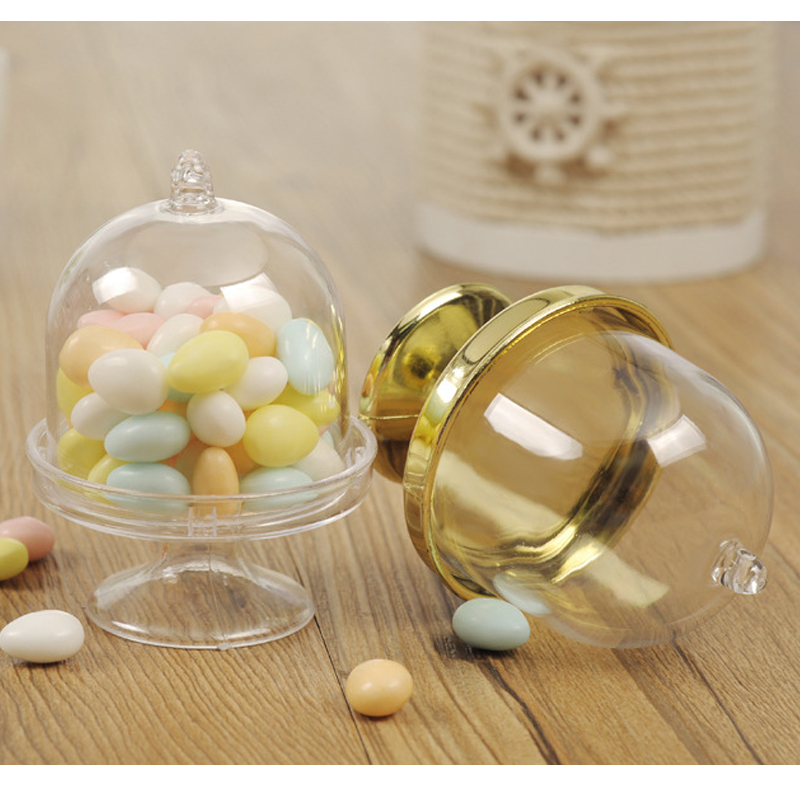 

12pcs/Lot Transparent Plastic Tray Candy Box for DIY Wedding Candy Box Baby Shower Birthday Guests Gift Party Supplies
