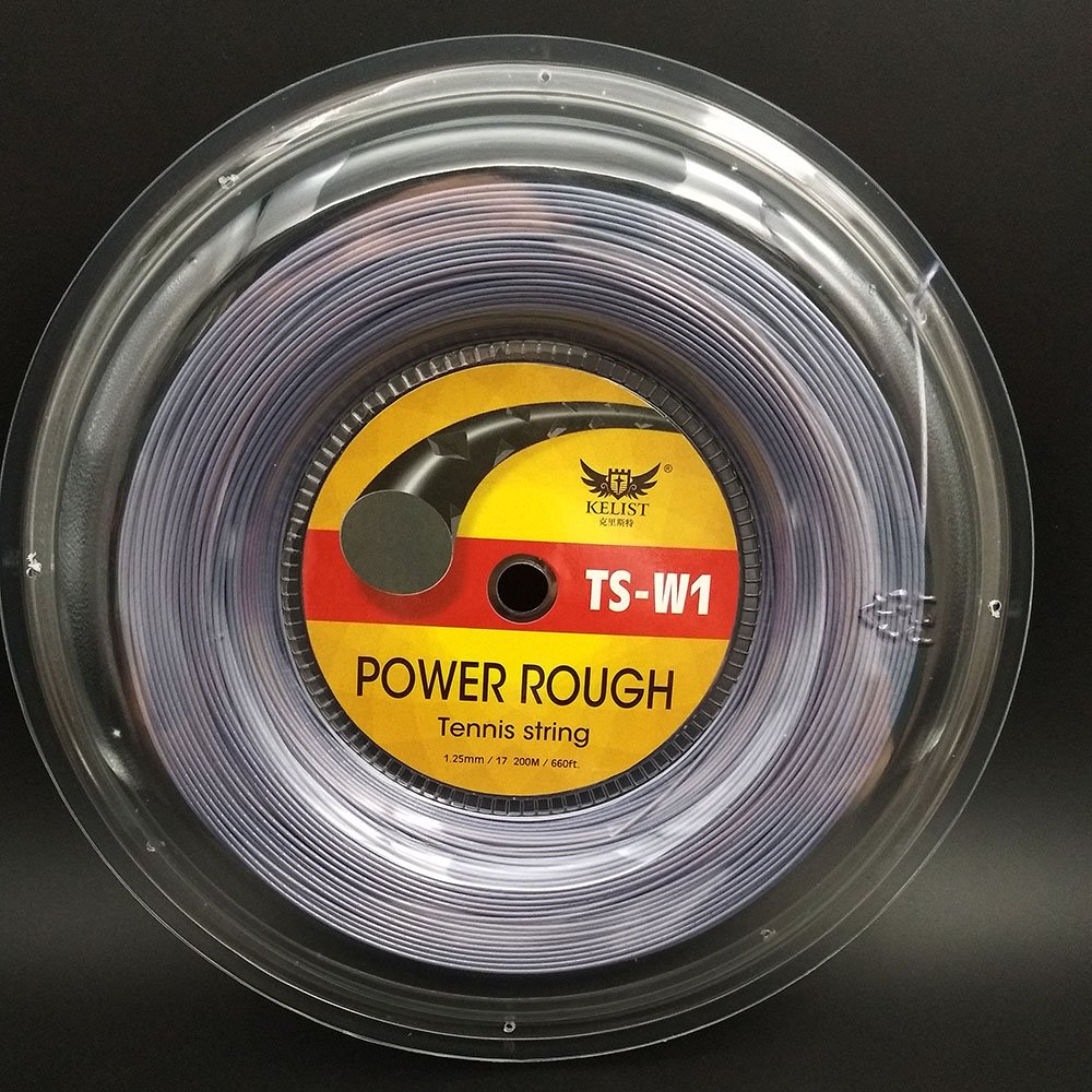 

Good quality Big banger polyester Tennis String reel 200m polyester 660ft Grey color