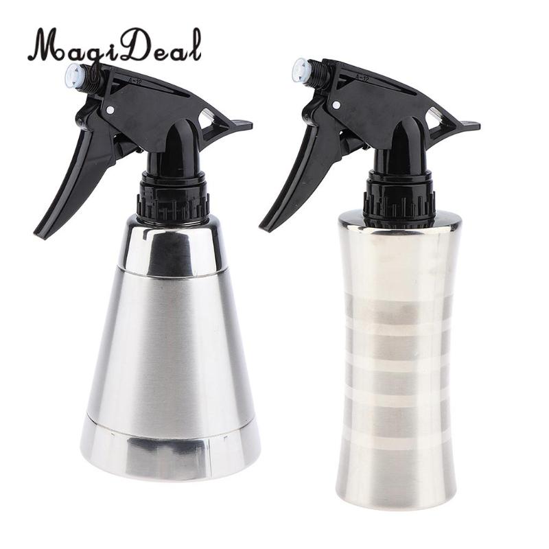 

Kesoto 300ml Stainless Steel Empty Fine Mist Trigger Spray Bottle for Hair Salon Hairdressing