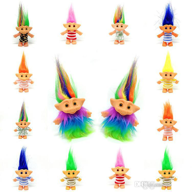

new arrival funny Troll Doll Novelty Collection Ugly dolls Nostalgic Dress Troll Doll kids toys Retail wholesale