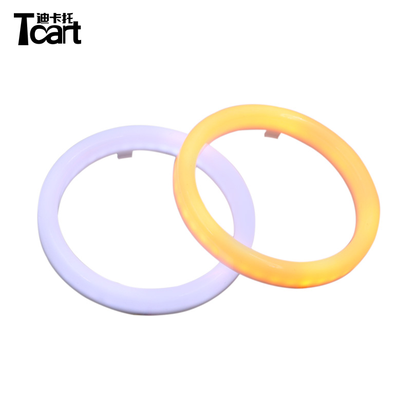 

Tcart 2PCS led Car Angel Eyes lamps fog Headlight Light with Waterproof Yellow Turn Light Signal White drl lights Car styling