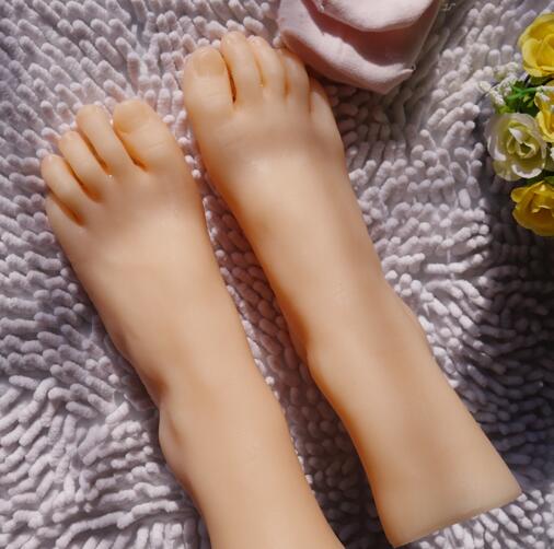

29 yard High quality real Silicone Photography Silk Stockings Jewelry Model soft Female sexy doll Foot mannequin Technology 2PC/lot C719