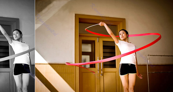 

6M Dance Ribbon Gym Rhythmic Art Gymnastic Ballet Streamer Twirling Rod 9 Colors