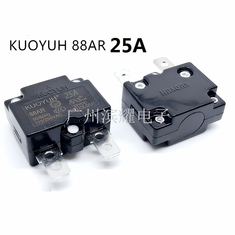 Circuit Breakers 25A 88AR Series Taiwan KUOYUH Overcurrent Protector Overload Switch Automatic Reset-image-471263894