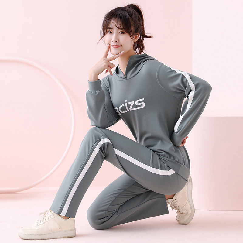 

women' tracksuit Casual women' training pants fitness suit for clothing workout two-piece long sleeve sportswear, Set-15